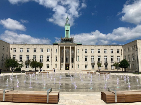 Walthamstow Town Hall showing new 